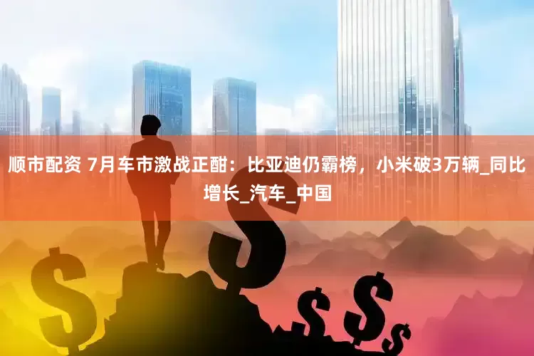 顺市配资 7月车市激战正酣：比亚迪仍霸榜，小米破3万辆_同比增长_汽车_中国